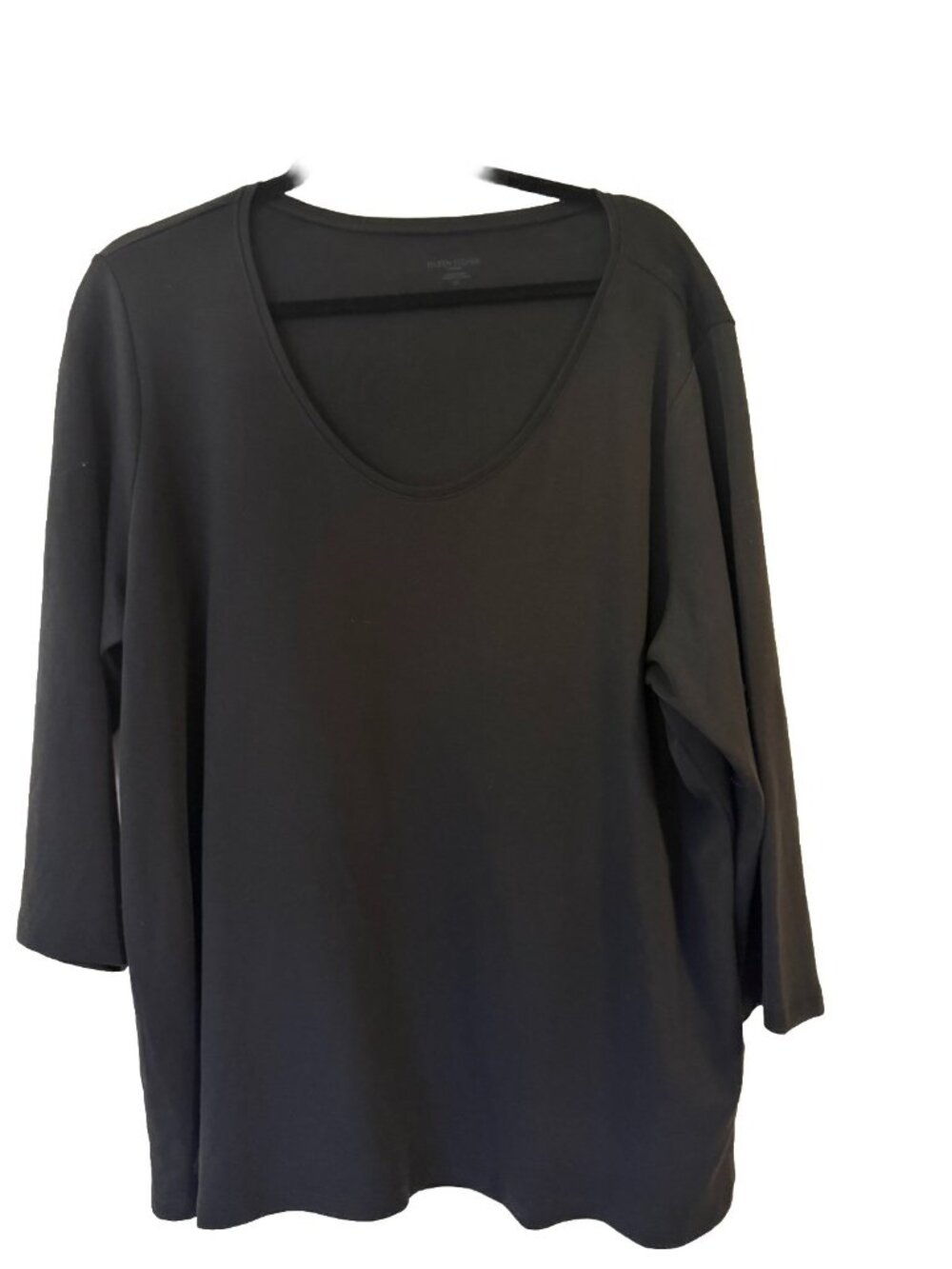 EILEEN FISHER Women's Scoop Neck T-Shirt 2XL  Organic Cotton